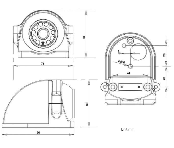 Bus Side View Camera