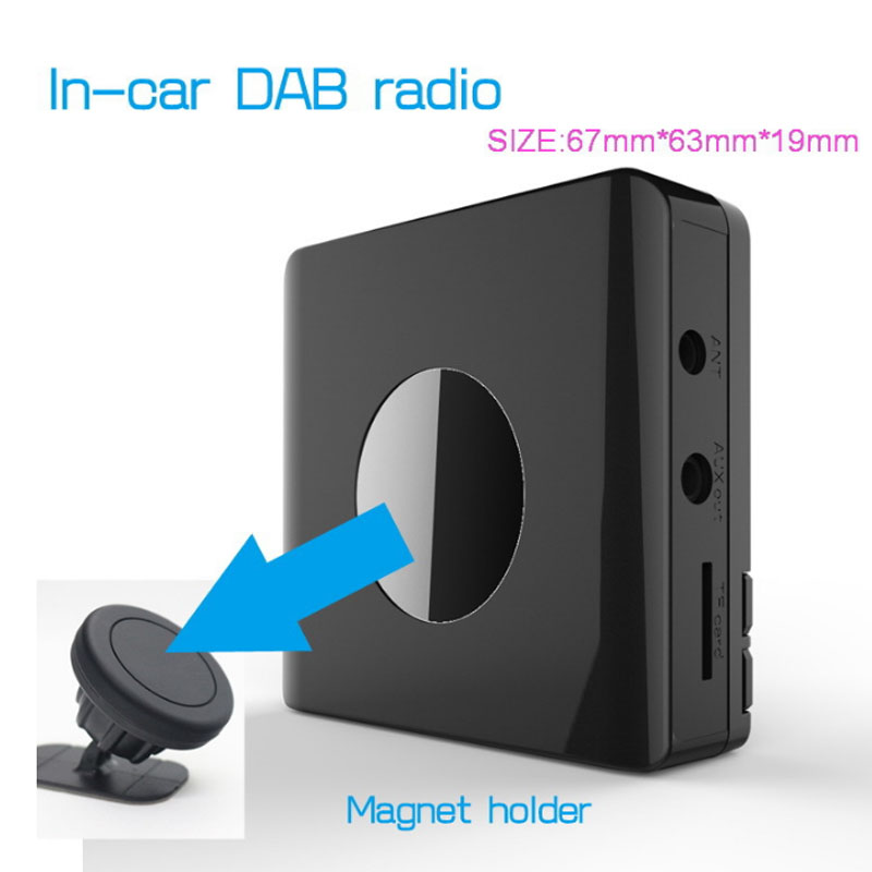 In-car DAB+ Radio receiver with Bluetooth player