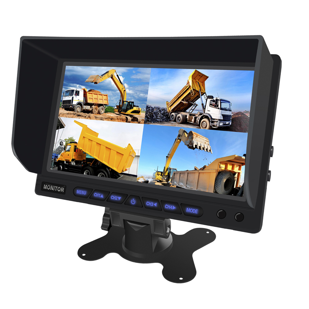 7 INCH DASH MOUNT QUAD INPUT MONITOR