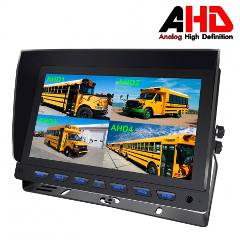 9″ AHD Dashboard Quad Monitor