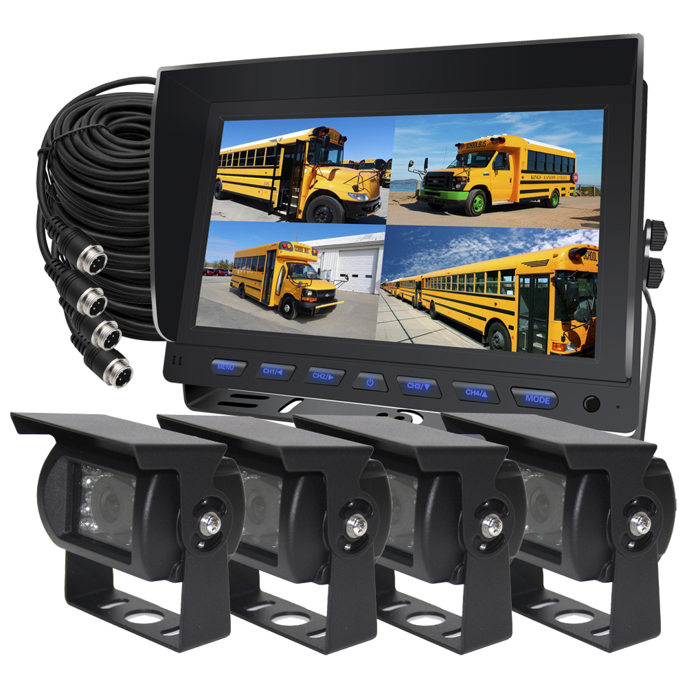 9 INCH QUAD MONITOR CAMER KITS