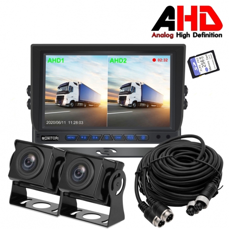 FARMING 7Inch SPLIT TWO WATERPROOF CAMERA CABLED KIT
