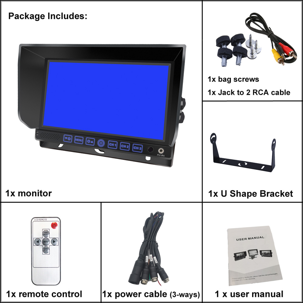 7 Inch Forklift Truck Monitor