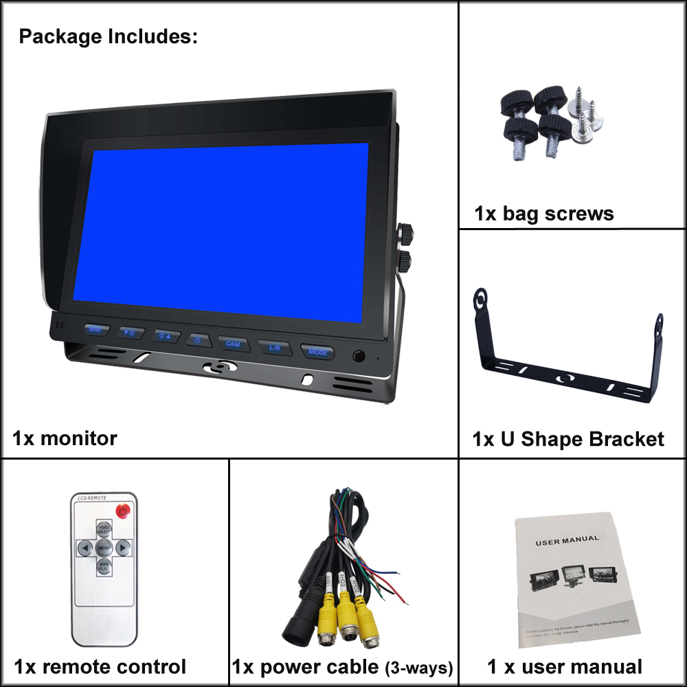 9 Inch Vehicle AHD monitor