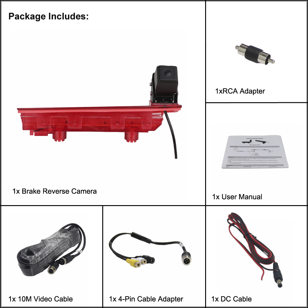 VW T5 T6 brake light camera