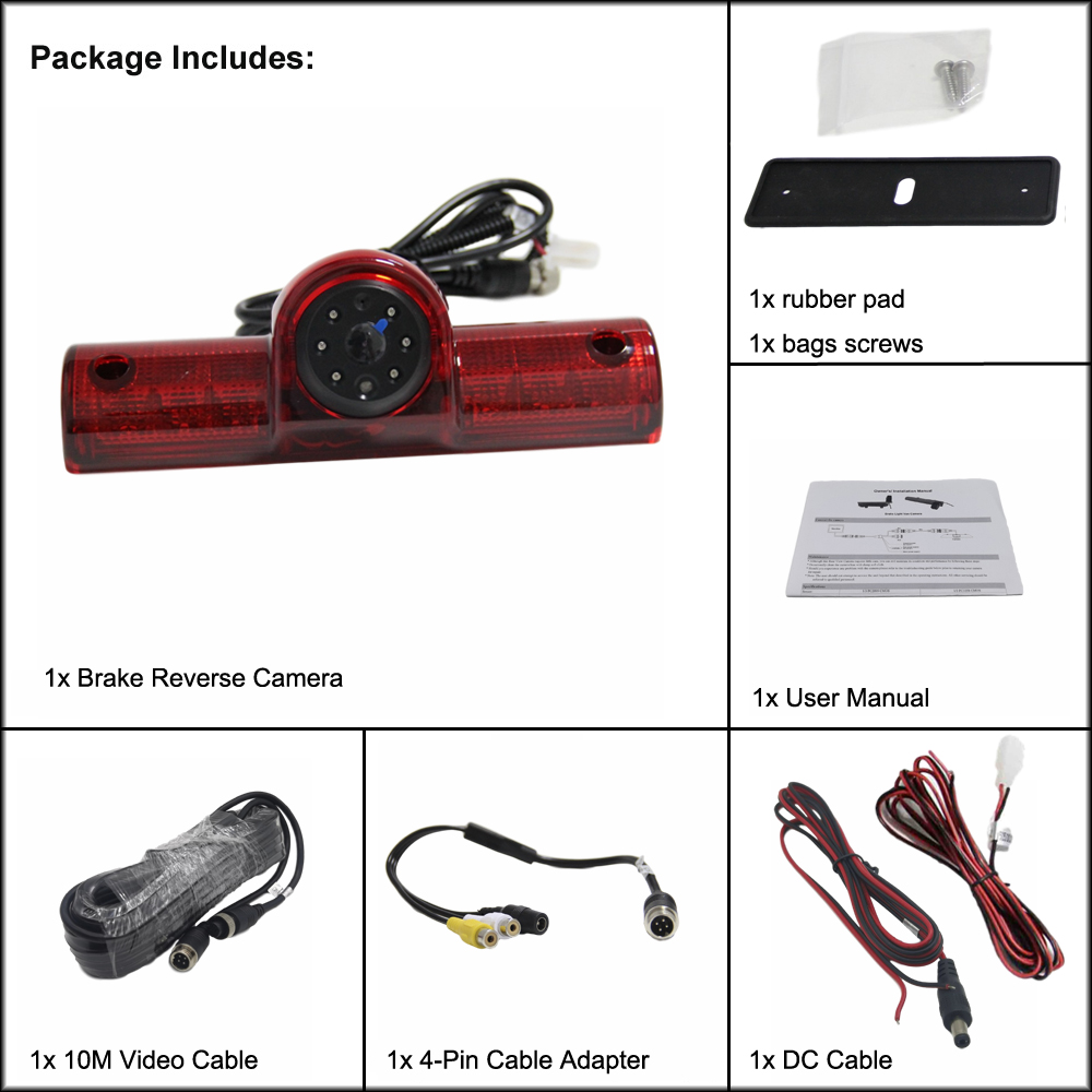 Universal Cargo Van Brake Light Camera