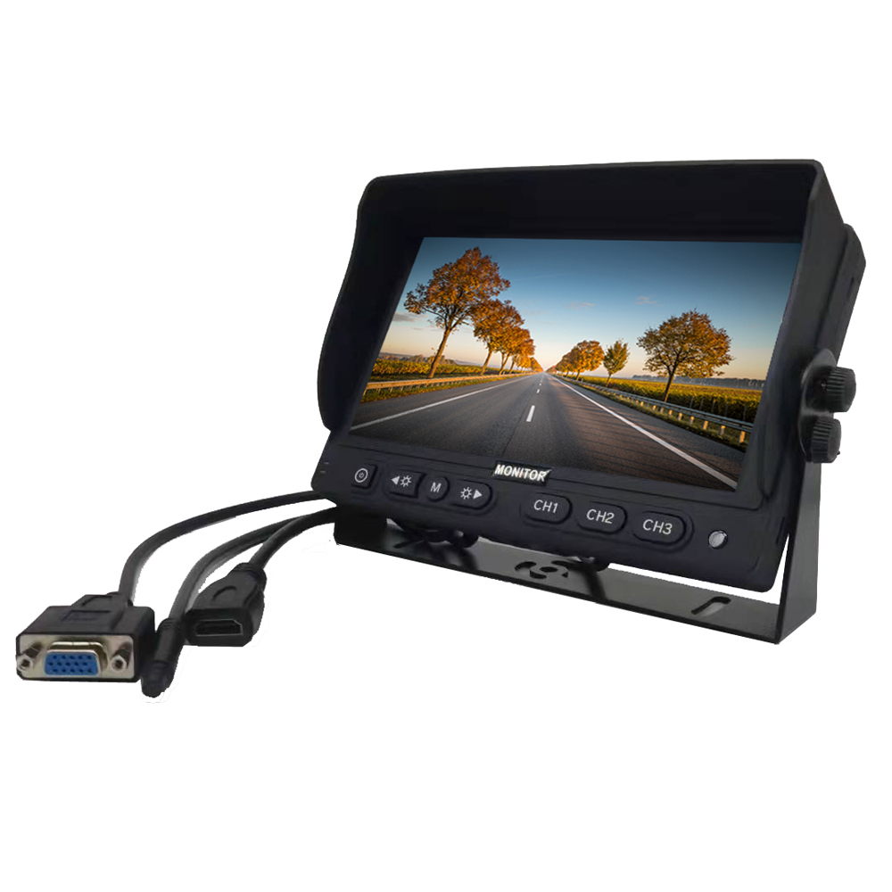 7 Inch VGA HDMI CAR MONITOR