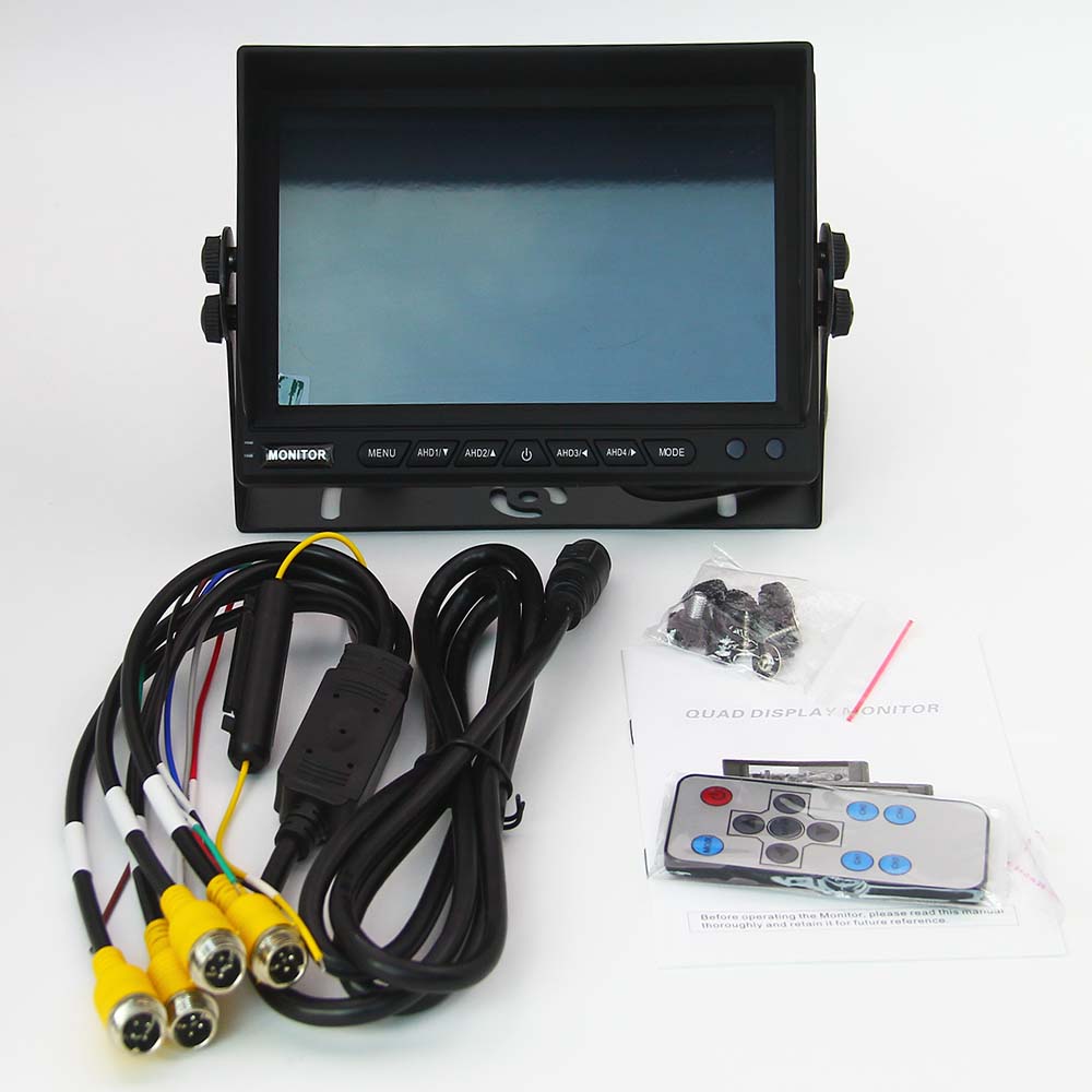 7 Inch AHD 1080P Quad LCD Widescreen Monitor