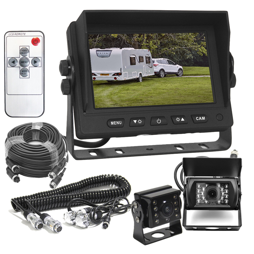 5 Inch AHD Monitor 2x 1080P AHD Camera Plus Trailer kit