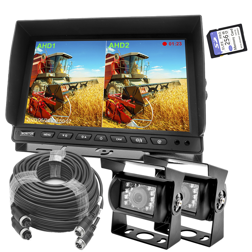 10.1 Inch AHD Two Camera Dual Split Monitor Kits