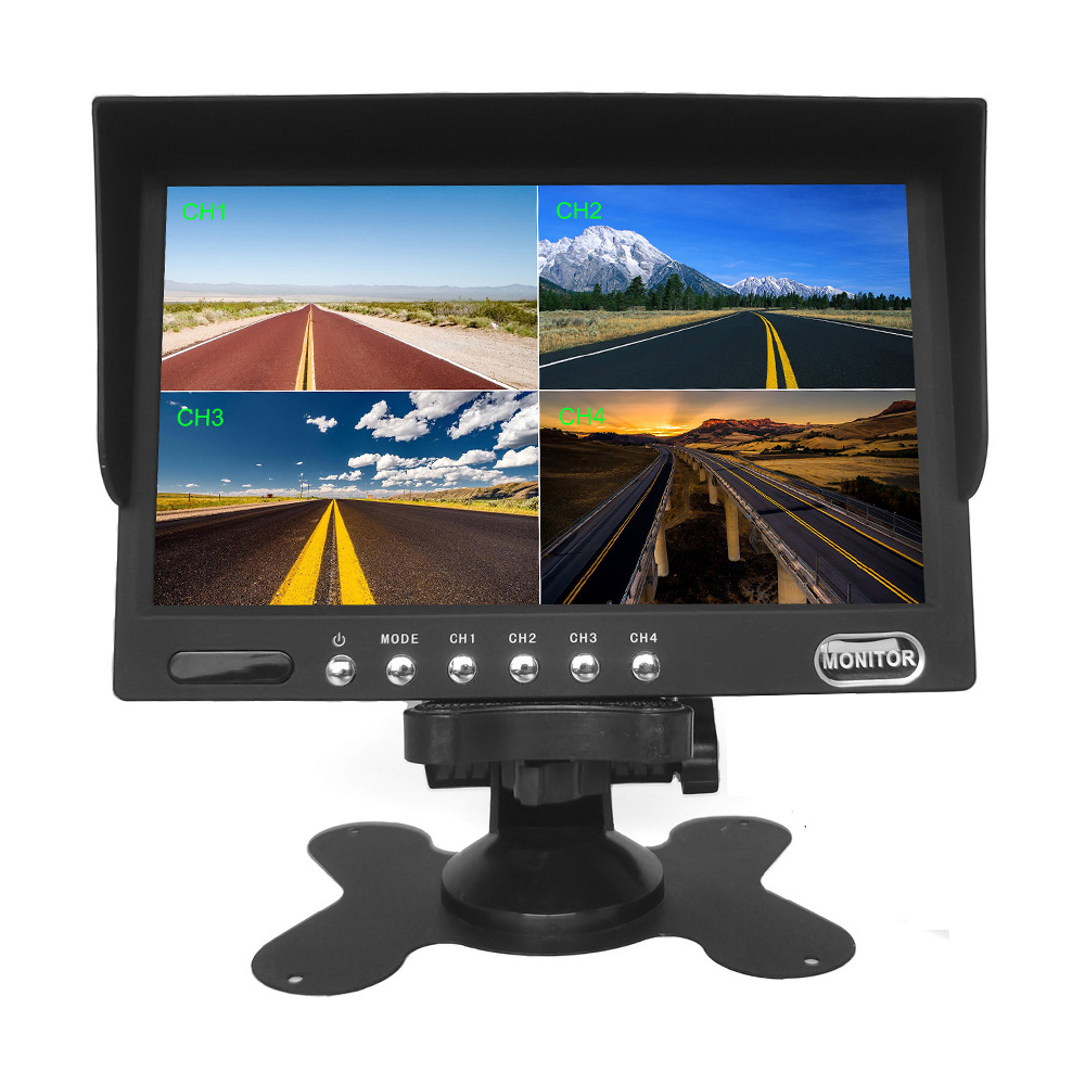 7 INCH HEAVY DUTY 4CH REAR VIEW MONITOR