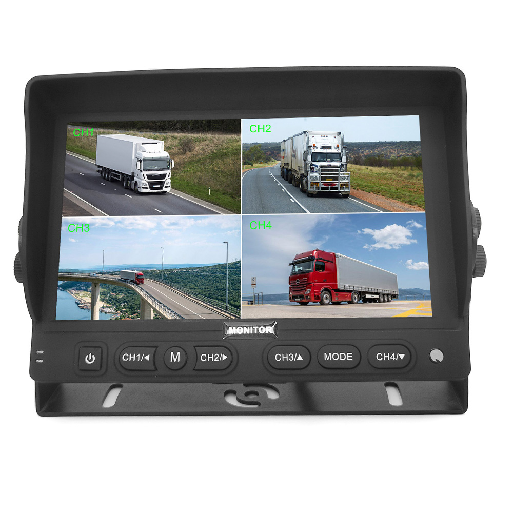 7 Inch Digital Quad View Color Monitor