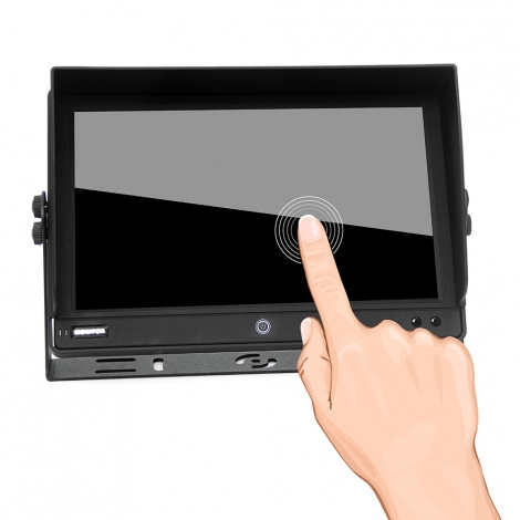 10.1” AHD QUAD VIEW TOUCH SCREEN MONITOR