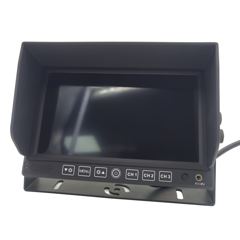 7-Inch AHD 1080P TFT Digital Monitor With Removable Sun Visor - 3CH Input